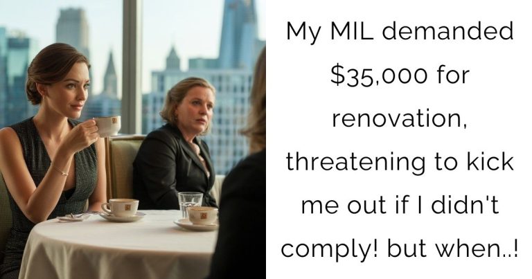 My MIL demanded $35,000 for renovation, threatening to kick me out if I didn’t comply! but when..!