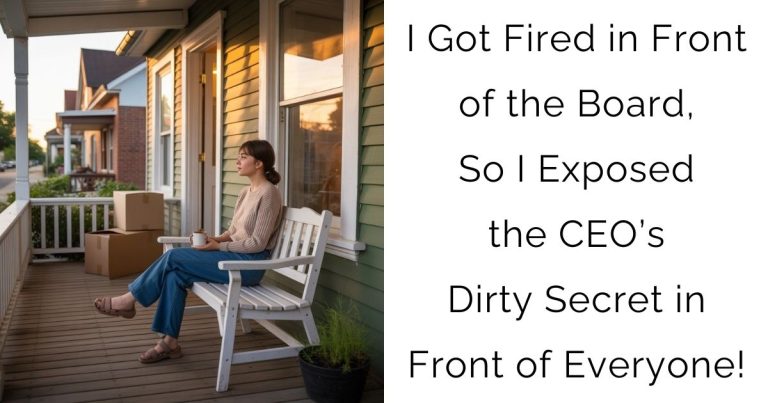 I Got Fired in Front of the Board, So I Exposed the CEO’s Dirty Secret in Front of Everyone!