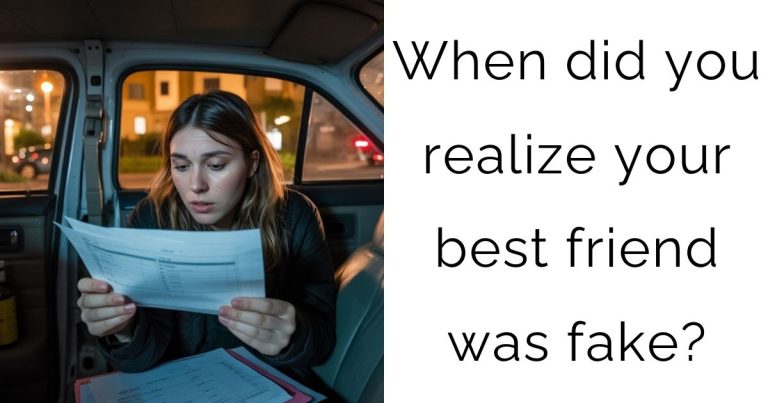 When did you realize your best friend was fake?