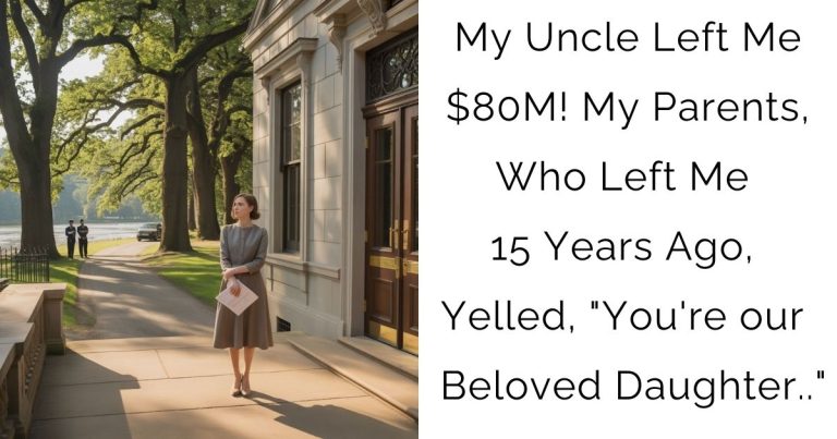 My Uncle Left Me $80M! My Parents, Who Left Me 15 Years Ago, Yelled, “You’re our Beloved Daughter..”