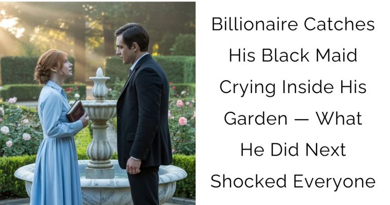 Billionaire Catches His Black Maid Crying Inside His Garden — What He Did Next Shocked Everyone