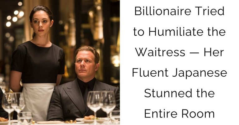 Billionaire Tried to Humiliate the Waitress — Her Fluent Japanese Stunned the Entire Room
