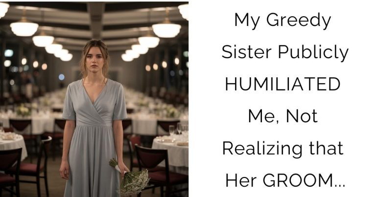 My Greedy Sister Publicly HUMILIATED Me, Not Realizing that Her GROOM…
