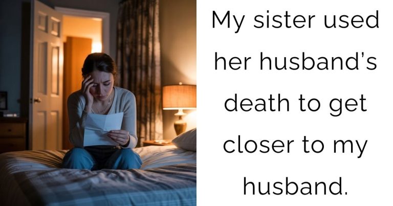 My sister used her husband’s death to get closer to my husband.