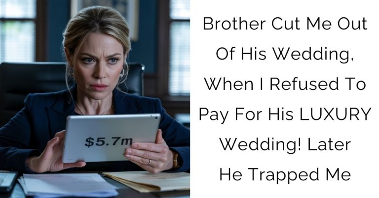 Brother Cut Me Out Of His Wedding, When I Refused To Pay For His LUXURY Wedding! Later He Trapped Me