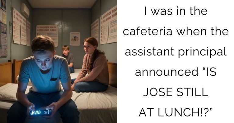 I was in the cafeteria when the assistant principal announced “IS JOSE STILL AT LUNCH!?”