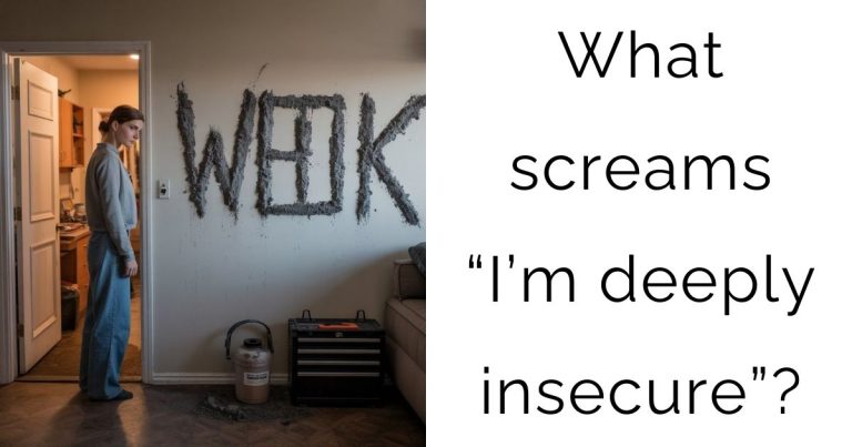What screams “I’m deeply insecure”?