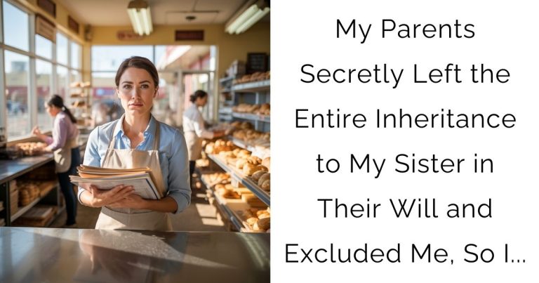 My Parents Secretly Left the Entire Inheritance to My Sister in Their Will and Excluded Me, So I…