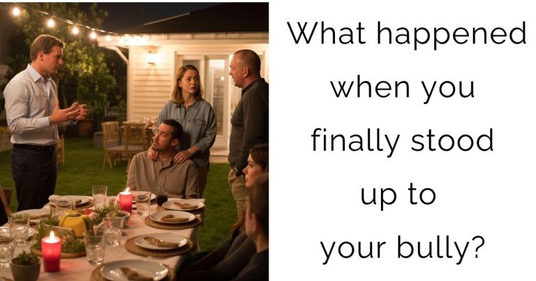 What happened when you finally stood up to your bully?