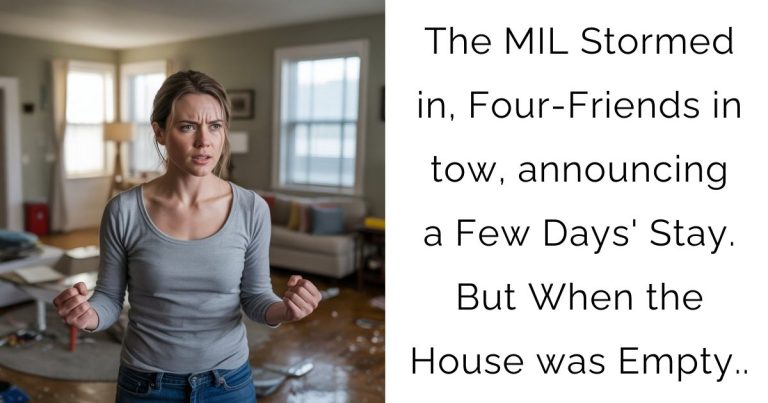 The MIL Stormed in, Four-Friends in tow, announcing a Few Days’ Stay. But When the House was Empty..