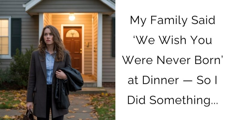 My Family Said ‘We Wish You Were Never Born’ at Dinner — So I Did Something…