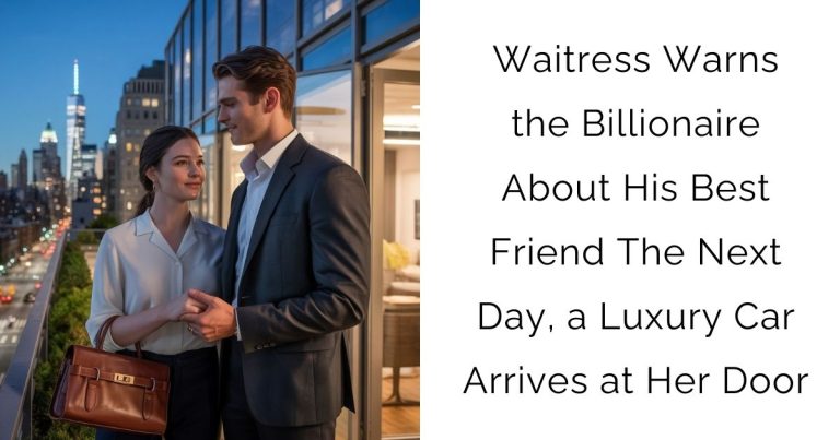 Waitress Warns the Billionaire About His Best Friend The Next Day, a Luxury Car Arrives at Her Door
