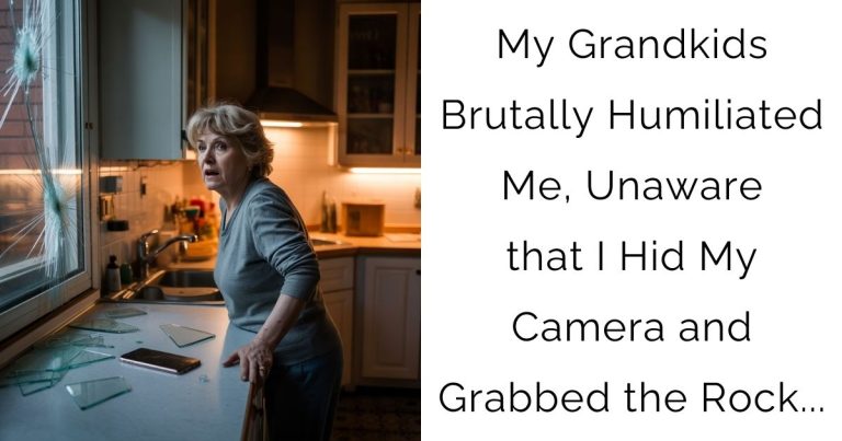 My Grandkids Brutally Humiliated Me, Unaware that I Hid My Camera and Grabbed the Rock…
