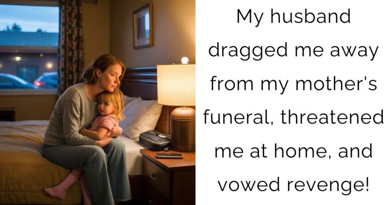 My husband dragged me away from my mother’s funeral, threatened me at home, and vowed revenge!