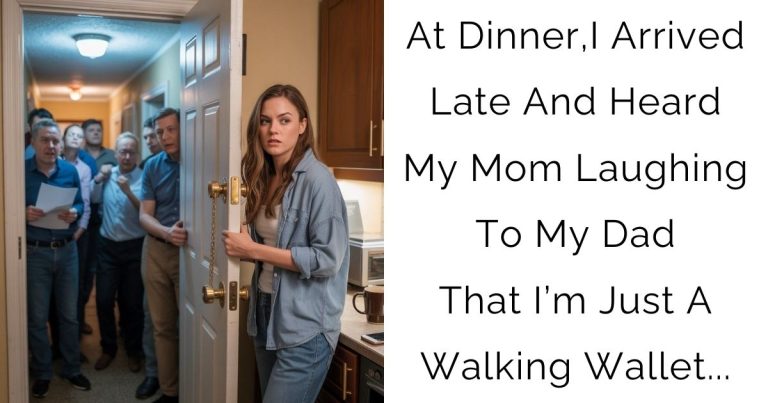 At Dinner, I Arrived Late And Heard My Mom Laughing To My Dad That I’m Just A Walking Wallet…
