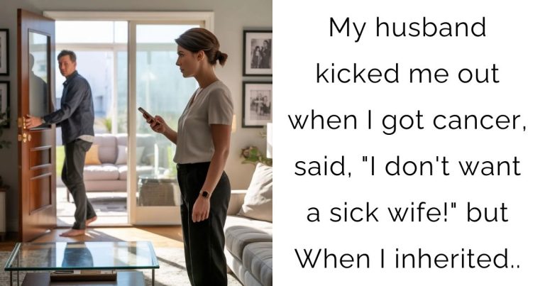My husband kicked me out when I got cancer, said, “I don’t want a sick wife!” but When I inherited..