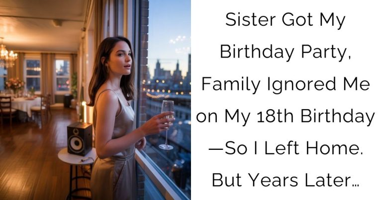 Sister Got My Birthday Party, Family Ignored Me on My 18th Birthday—So I Left Home. But Years Later…