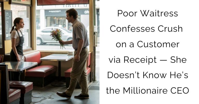 Poor Waitress Confesses Crush on a Customer via Receipt — She Doesn’t Know He’s the Millionaire CEO