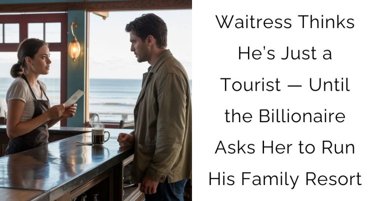Waitress Thinks He’s Just a Tourist — Until the Billionaire Asks Her to Run His Family Resort