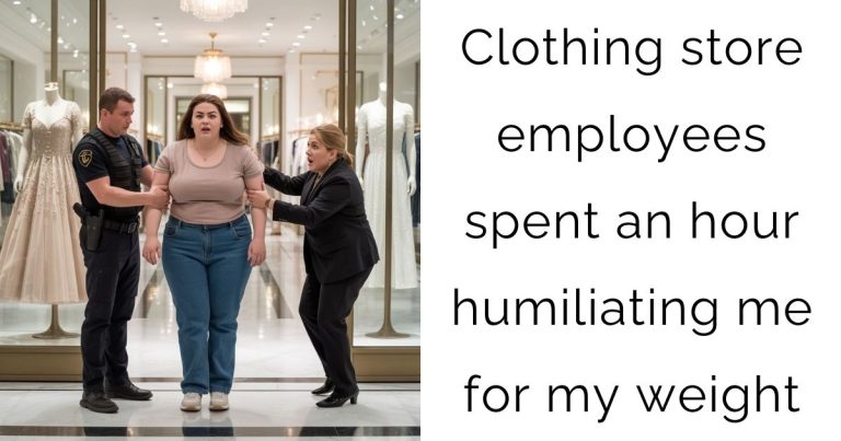 Clothing store employees spent an hour humiliating me for my weight