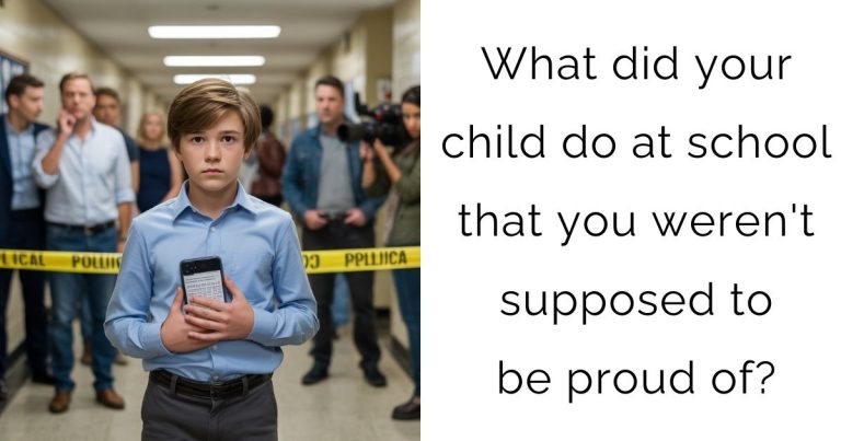 What did your child do at school that you weren’t supposed to be proud of?