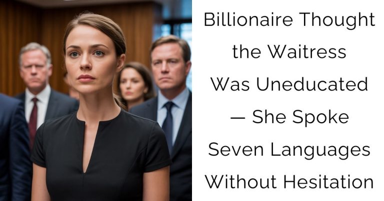 Billionaire Thought the Waitress Was Uneducated — She Spoke Seven Languages Without Hesitation