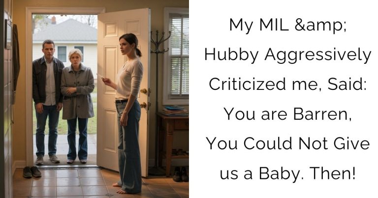 My MIL & Hubby Aggressively Criticized me, Said: You are Barren, You Could Not Give us a Baby. Then!