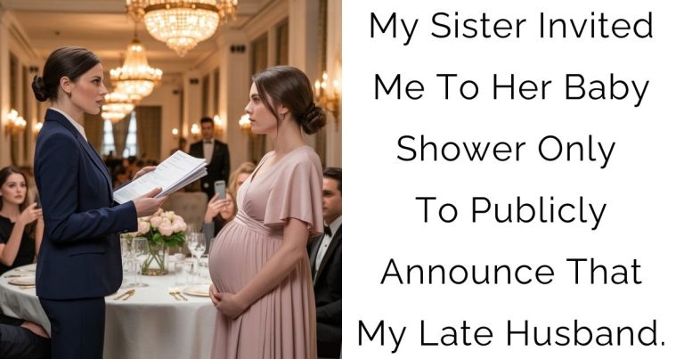 My Sister Invited Me To Her Baby Shower Only To Publicly Announce That My Late Husband.
