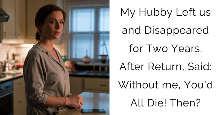 My Hubby Left us and Disappeared for Two Years. After Return, Said: Without me, You’d All Die! Then?