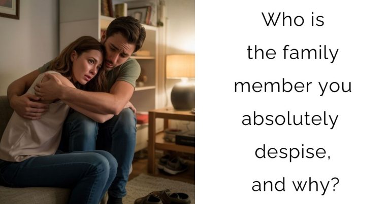 Who is the family member you absolutely despise, and why?