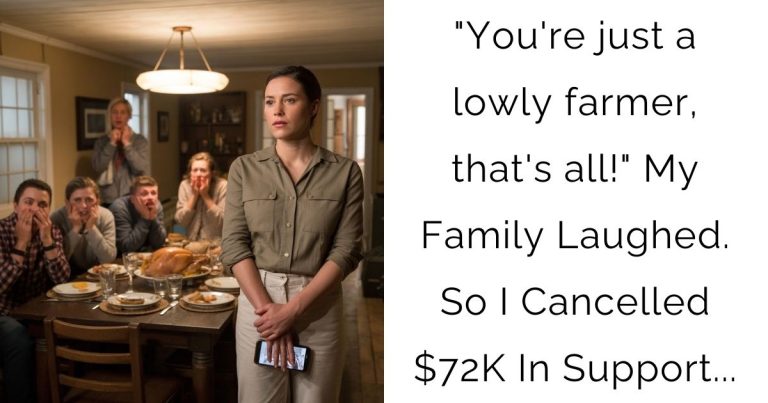 “You’re just a lowly farmer, that’s all!” My Family Laughed. So I Cancelled $72K In Support…