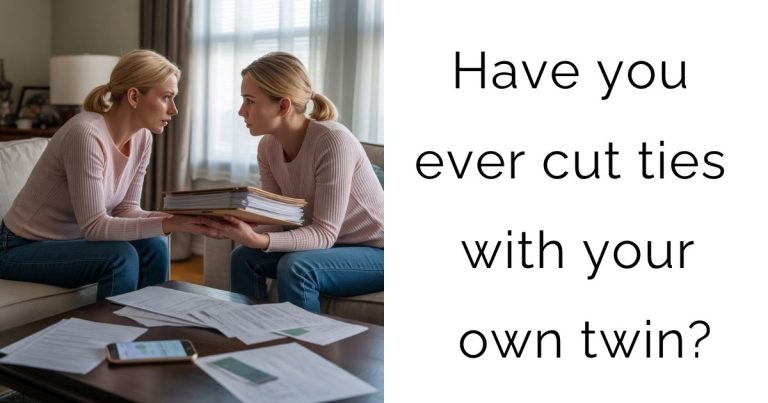 Have you ever cut ties with your own twin?