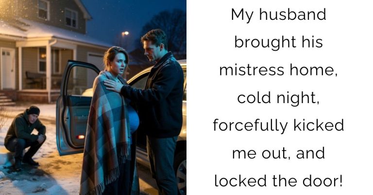 My husband brought his mistress home, cold night, forcefully kicked me out, and locked the door!