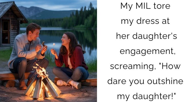 My MIL tore my dress at her daughter’s engagement, screaming, “How dare you outshine my daughter!”