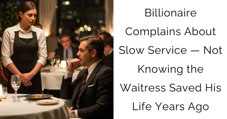 Billionaire Complains About Slow Service — Not Knowing the Waitress Saved His Life Years Ago