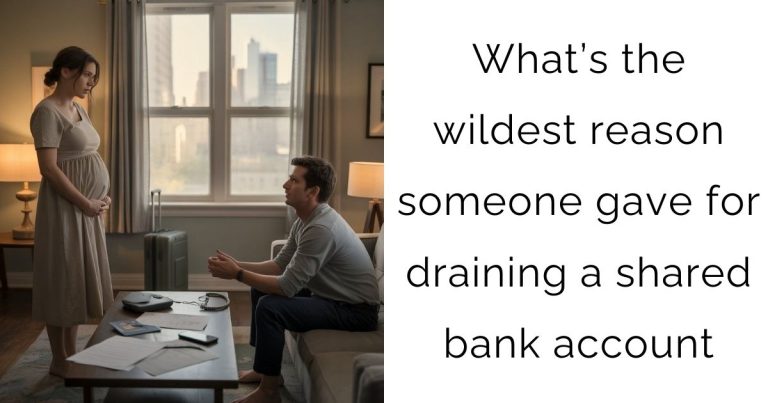 What’s the wildest reason someone gave for draining a shared bank account