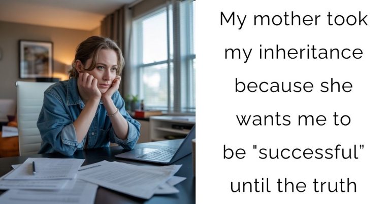 My mother took my inheritance because she wants me to be “successful” until the truth