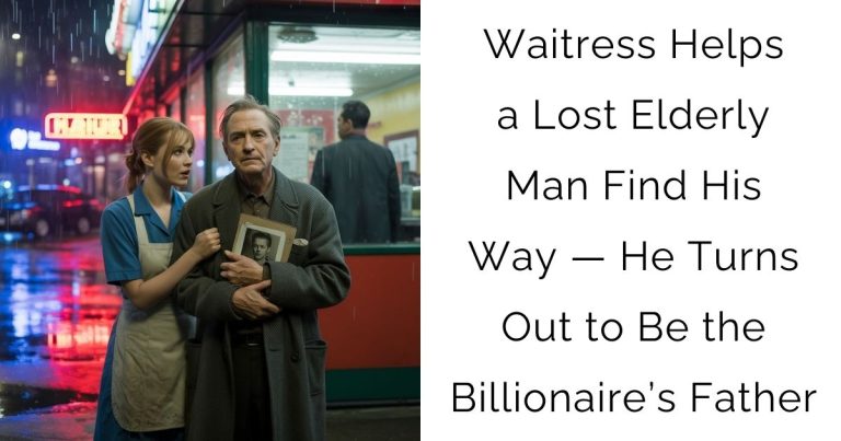 Waitress Helps a Lost Elderly Man Find His Way — He Turns Out to Be the Billionaire’s Father