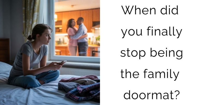 When did you finally stop being the family doormat?