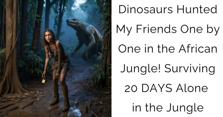 Dinosaurs Hunted My Friends One by One in the African Jungle! Surviving 20 DAYS Alone in the Jungle