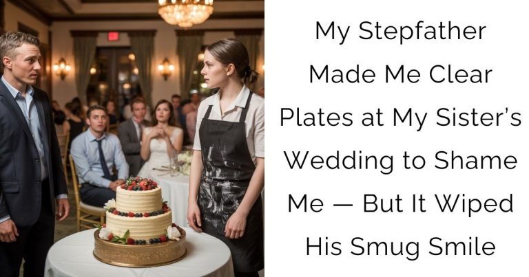 My Stepfather Made Me Clear Plates at My Sister’s Wedding to Shame Me — But It Wiped His Smug Smile