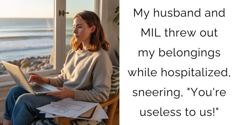 My husband and MIL threw out my belongings while hospitalized, sneering, “You’re useless to us!”