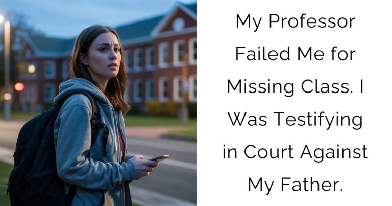 My Professor Failed Me for Missing Class. I Was Testifying in Court Against My Father.
