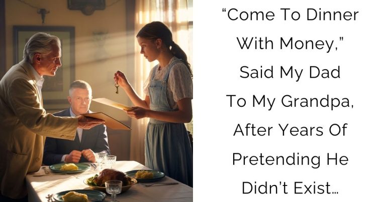 “Come To Dinner With Money,” Said My Dad To My Grandpa, After Years Of Pretending He Didn’t Exist…