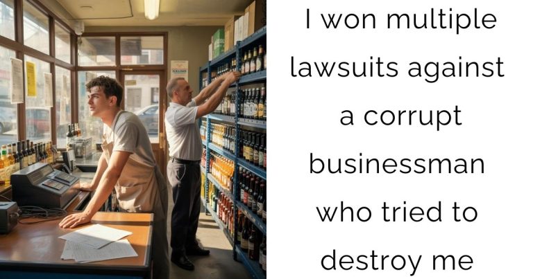 I won multiple lawsuits against a corrupt businessman who tried to destroy me