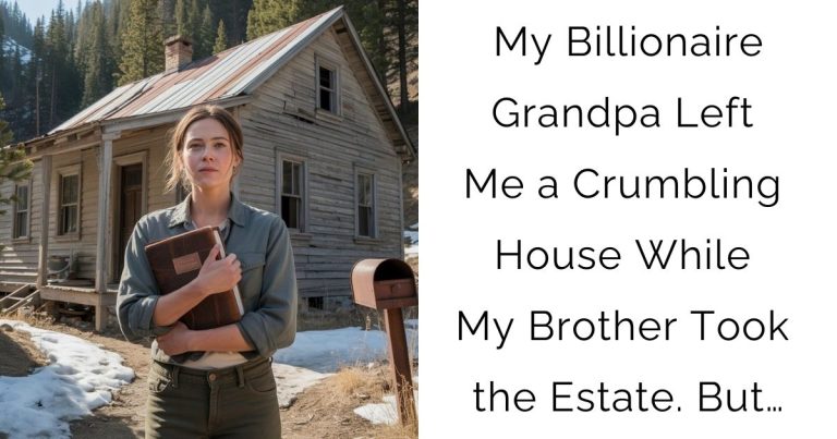 My Billionaire Grandpa Left Me a Crumbling House While My Brother Took the Estate. But…
