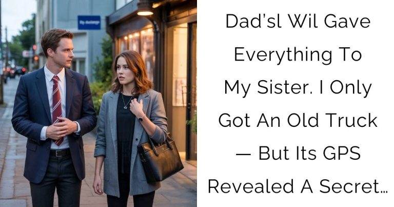 Dad’sl Wil Gave Everything To My Sister. I Only Got An Old Truck — But Its GPS Revealed A Secret…