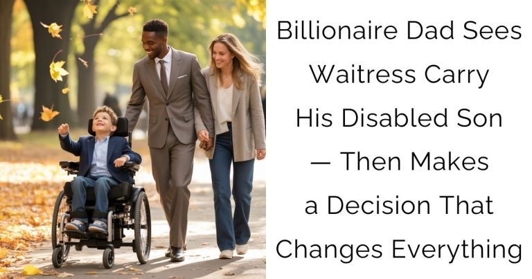 Billionaire Dad Sees Waitress Carry His Disabled Son — Then Makes a Decision That Changes Everything