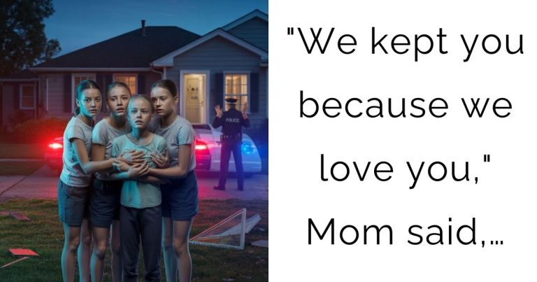 “We kept you because we love you,” Mom said,…