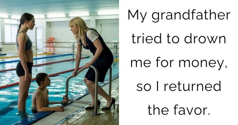 My grandfather tried to drown me for money, so I returned the favor.